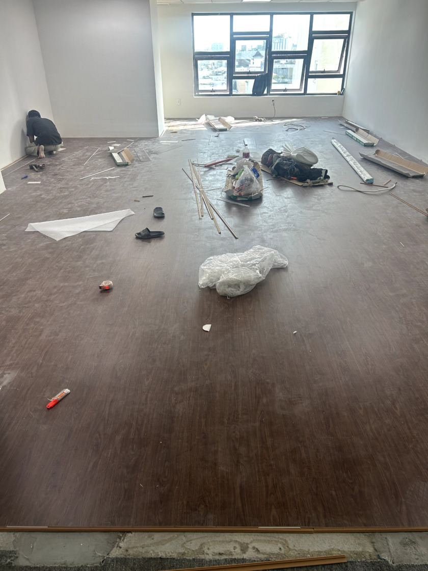 sàn nhựa hèm khoá Glotex