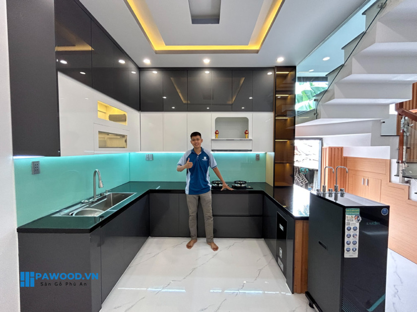 thiết kế và thi công nội thất phòng khách, nội thất bếp