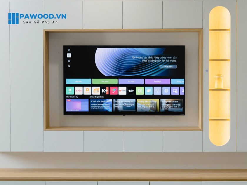 vách tv cho chung cư