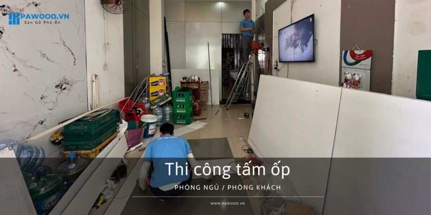 thi công ốp tường