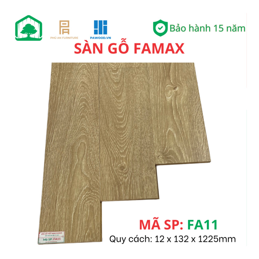 Sàn gỗ Famax FA11 8/12mm - Sàn gỗ Việt Nam
