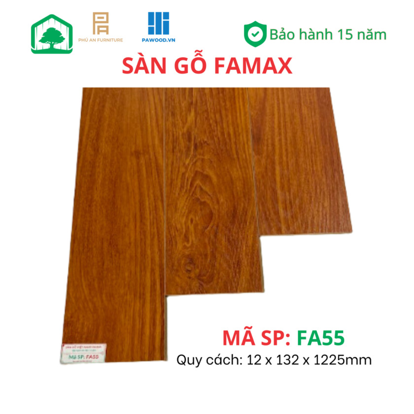 Sàn gỗ Famax FA55 8/12mm - Sàn gỗ Việt Nam