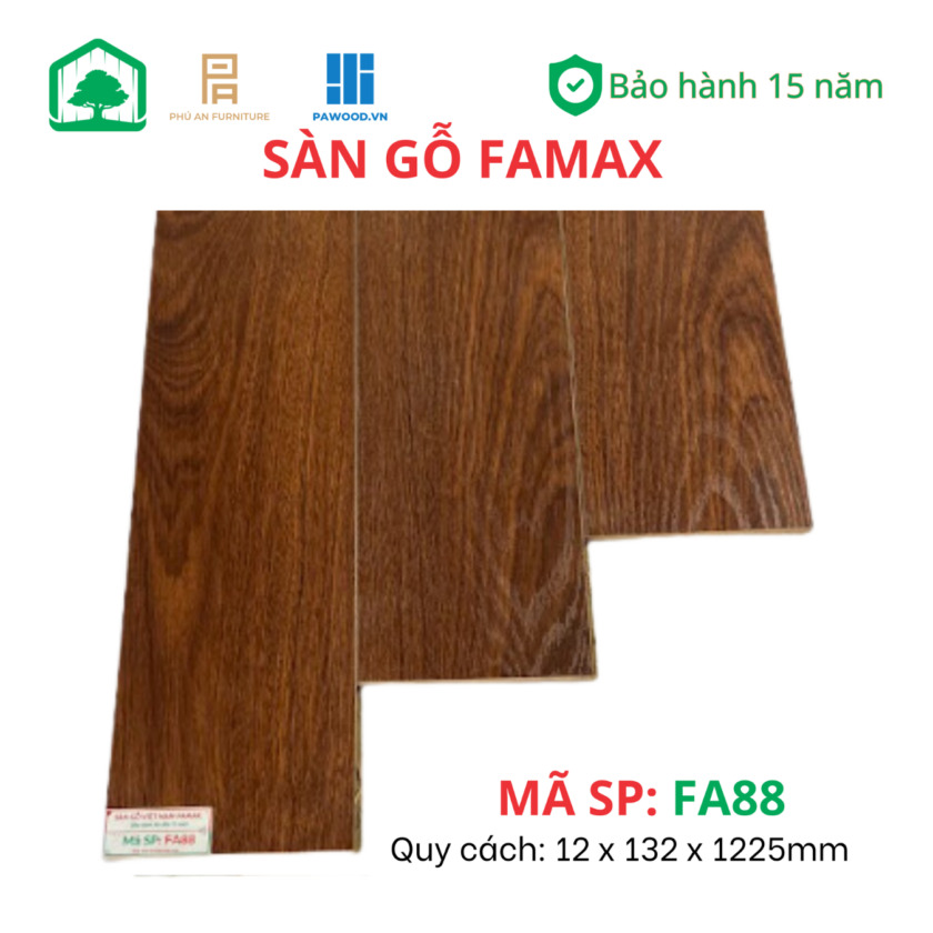 Sàn gỗ Famax FA88 8/12mm - Sàn gỗ Việt Nam
