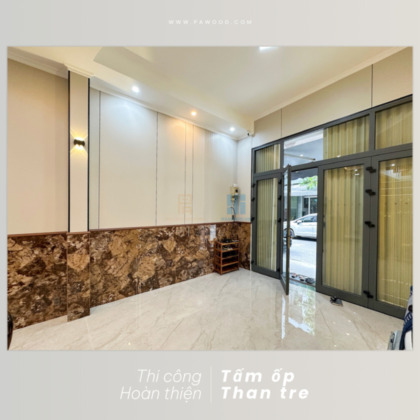 ốp tường than tre