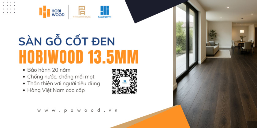 sàn gỗ cốt đen hobiwood đà nẵng