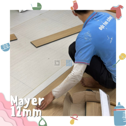 thi công sàn gỗ công nghiệp 12mm