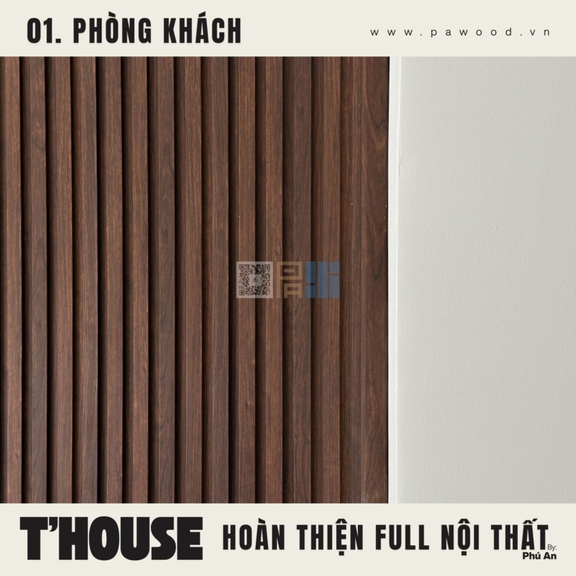 hoàn thiện phòng khách nội thất MDF nhập khẩu