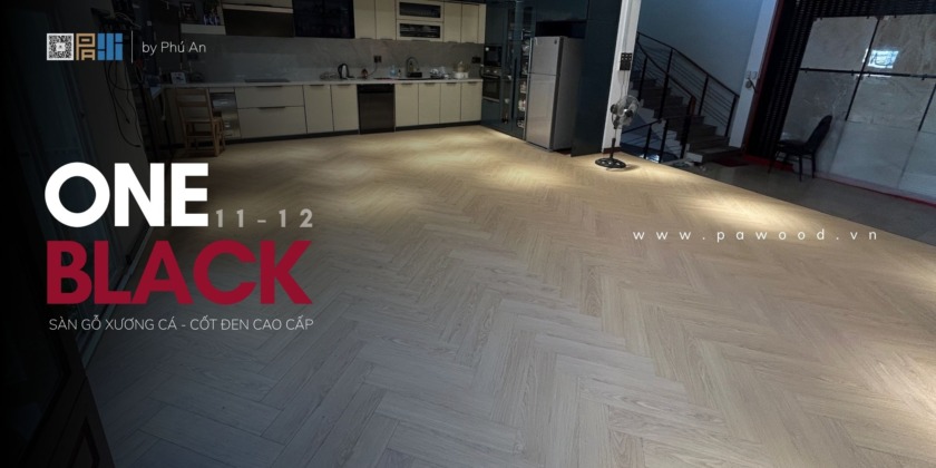 đại lý sàn gỗ xương cá One Black