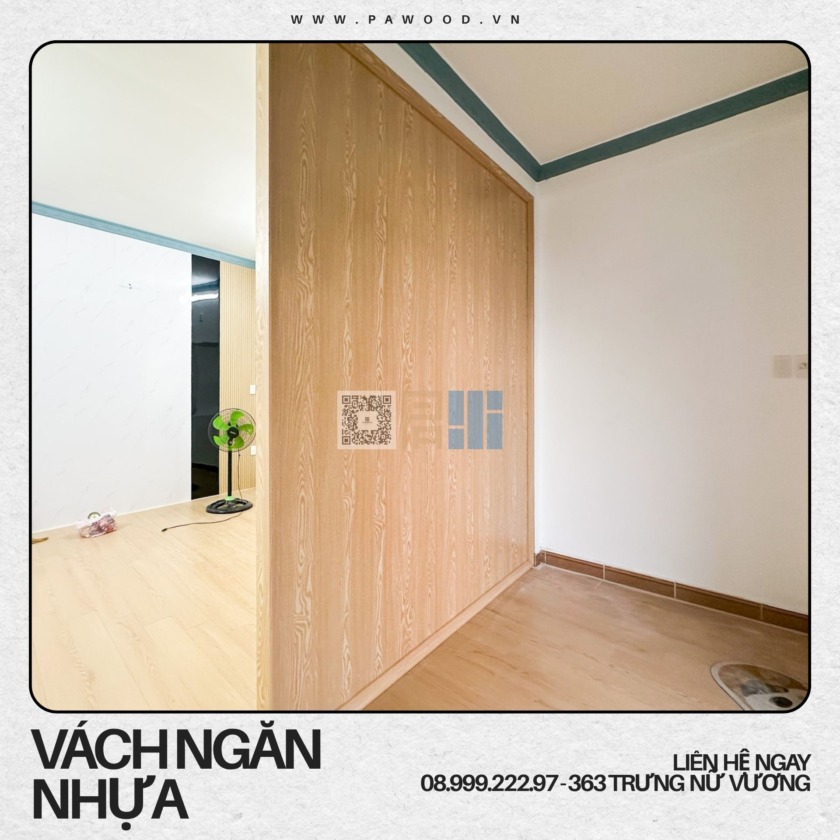 vách ngăn nhựa 2 mặt